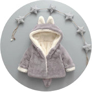 New Autumn Winter Toddler Baby Adorable Ear Warm Solid Coat - MomyMall Grey / 6 to 9 Months