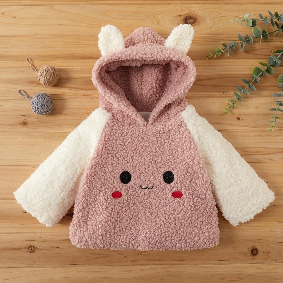 Winter Baby Girl Sweet Animal Jacket Sweater Coat - MomyMall Pink / 6-9 Months