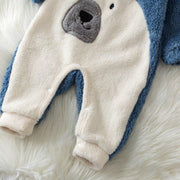 Spring Baby Polar Bear Fleece Jumpsuit Rompers - MomyMall
