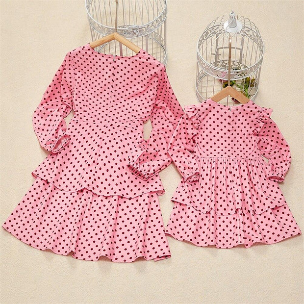 Family Matching Mom And Daughter Parent-Child Dresses - MomyMall