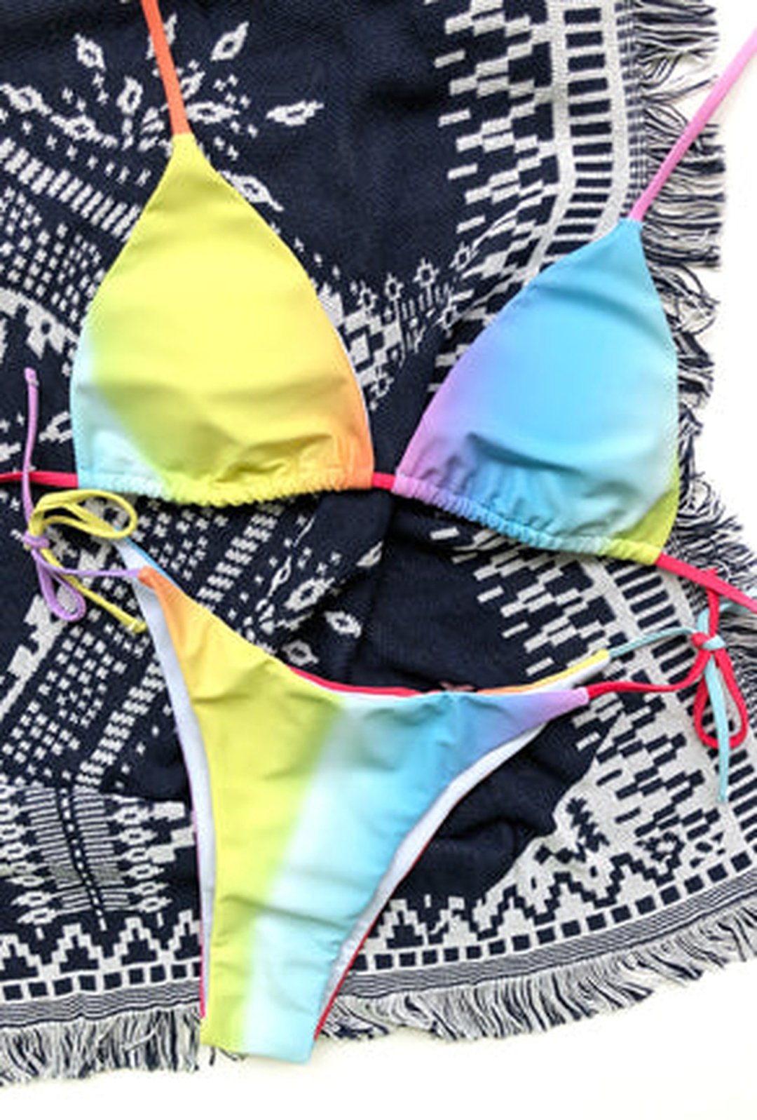 ROYCE - MAILLOT DE BAIN ARC-EN-CIEL OMBRÉ