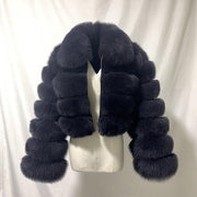 Short Style Zip Up Faux Fur Crop Coat With Collar