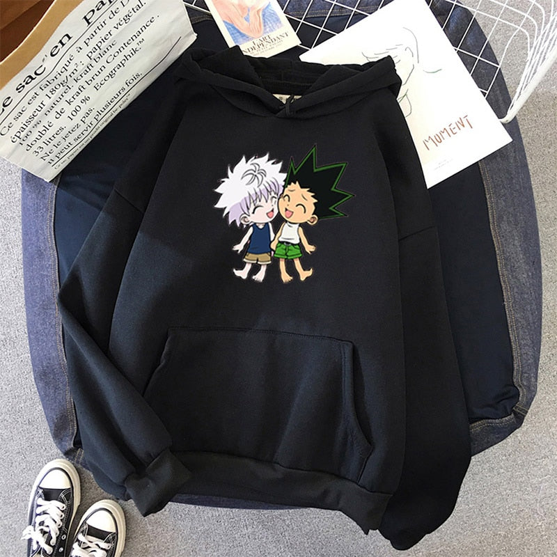 Japanese Hot Hunter x Hunter cartoon anime hoodie - MomyMall black / XS