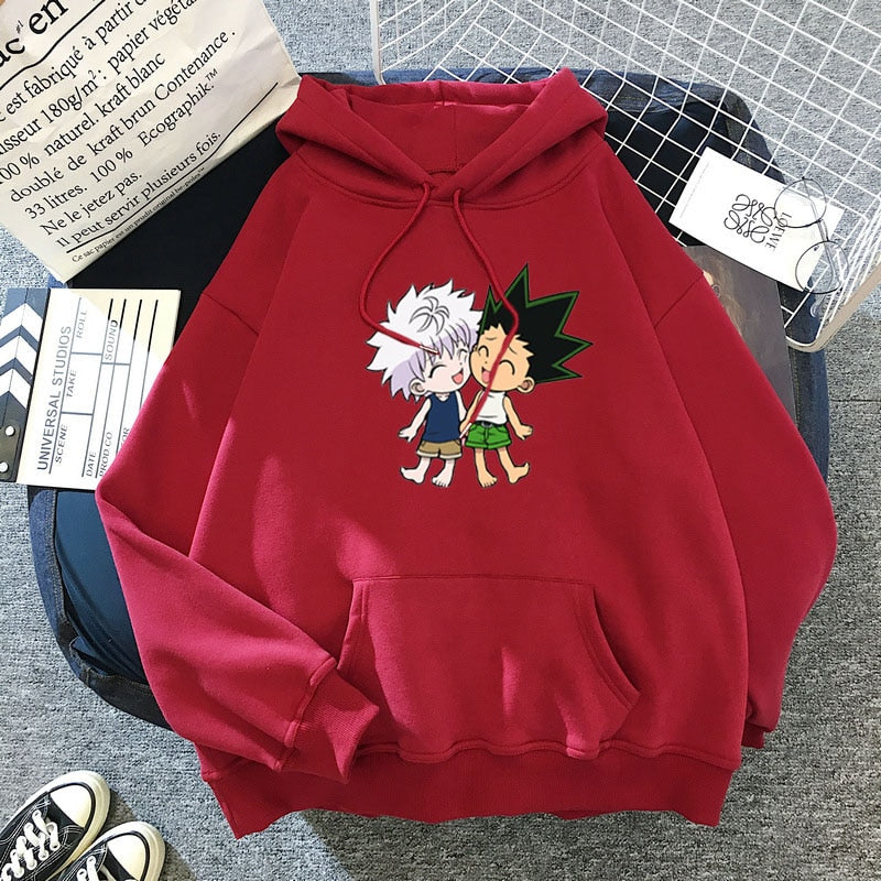 Japanese Hot Hunter x Hunter cartoon anime hoodie - MomyMall red / XS