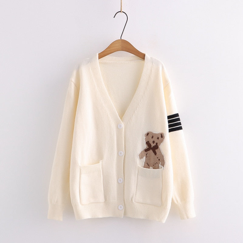 Letter Embroidery Loose Sweaters Women - MomyMall 05 3 / One size