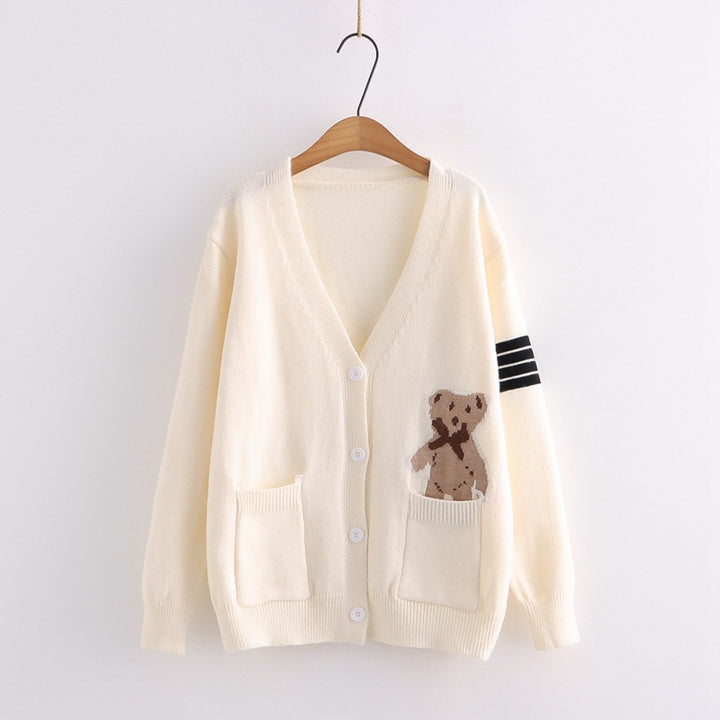 Letter Embroidery Loose Sweaters Women - MomyMall 05 3 / One size