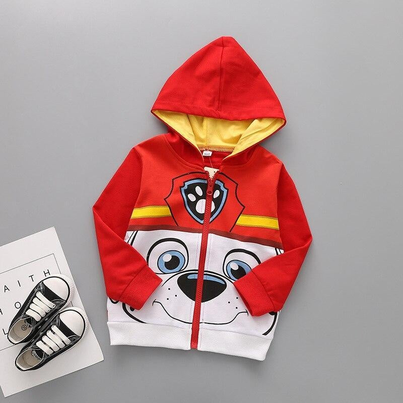 Kids Girl Boys Cartoon Coat Spring Autumn Outerwear - MomyMall Red / 1-2 Years