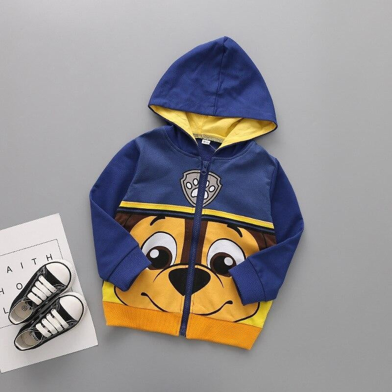 Kids Girl Boys Cartoon Coat Spring Autumn Outerwear - MomyMall Navy / 1-2 Years