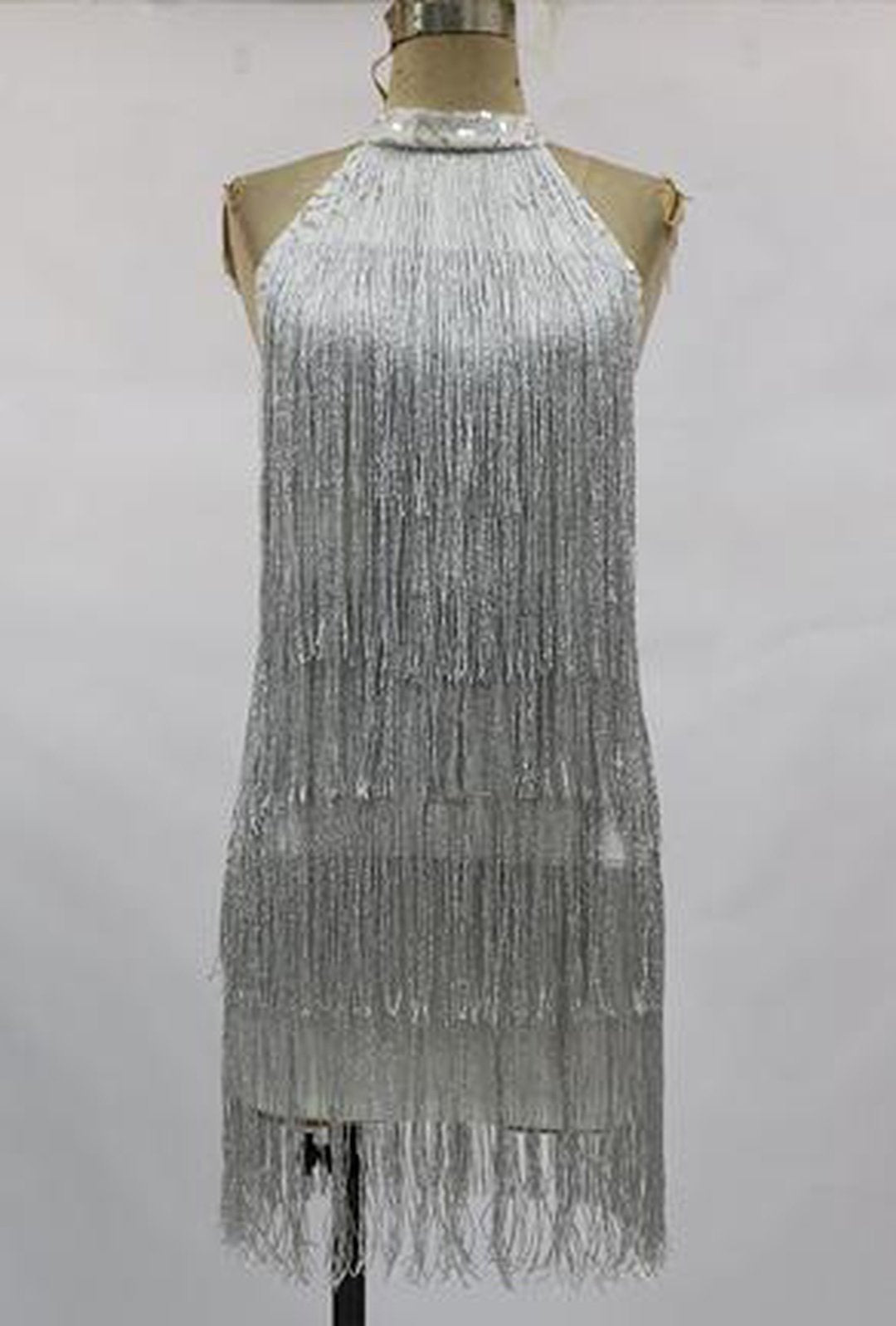 SWEENEY - ROBE À FRANGES BRILLANTES GATSBY