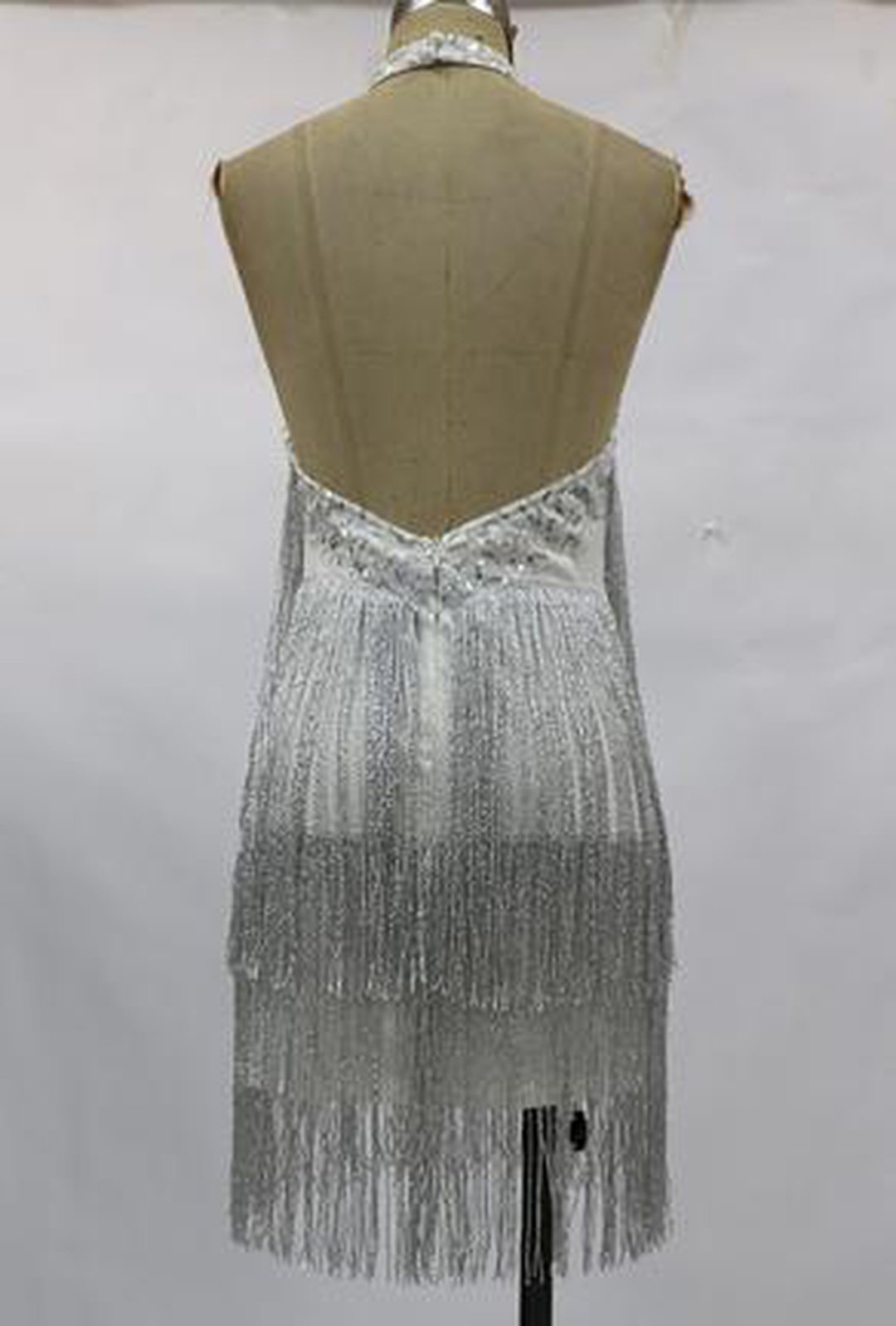 SWEENEY - ROBE À FRANGES BRILLANTES GATSBY