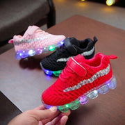 Boy Girl Breathable Non-slip Led Light Up Glowing Casual Shoes - MomyMall