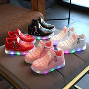 Boy Girl Luminous Sneakers with Lights Shoes - MomyMall