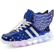 Boy Girl Non-slip Glowing Sneakers Led Light Up Shoes - MomyMall Blue / US9/EU25/UK8Toddle