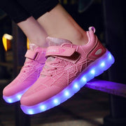 Boys Girls Led Light Up Casual Shoes - MomyMall Pink / US9.5/EU26/UK8.5Toddle