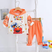 Baby Boys Girls Casual Suit Cartoon Tops+Pants 2pcs/sets - MomyMall Orange / 1-2 Years