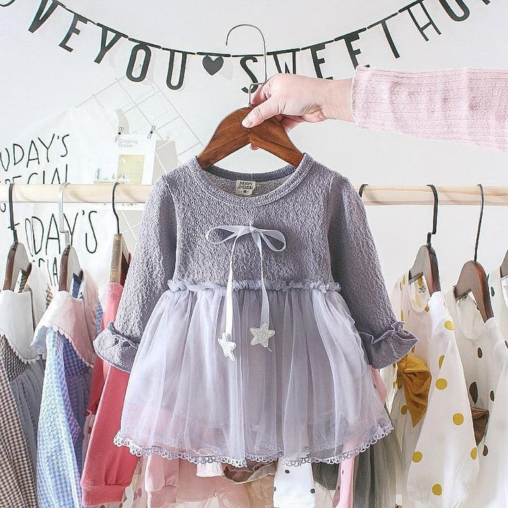 Baby Gir Party Casual Mesh Dresses 3-24 Months - MomyMall