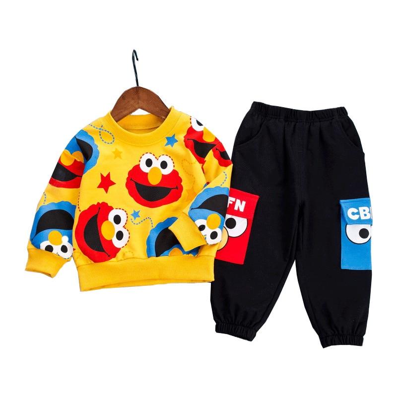 Boys Girls Casual Cartoon Fashion Tracksuit 2Pcs/Sets - MomyMall