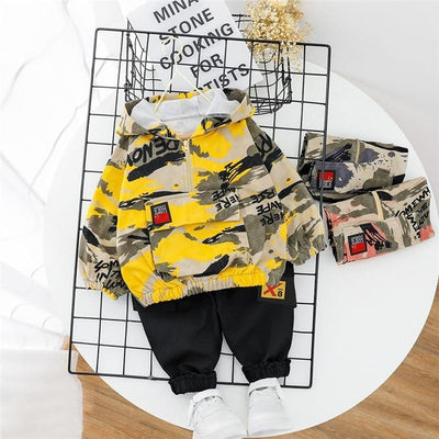 Boys Casual Sport T-shirt Pants Long Sleeve Infant Outfit 2 pcs/Set - MomyMall