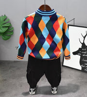 Kids Boy Clothing Sets Knit Tops + Bottoms 2 Pcs Sets 2-6 Years - MomyMall