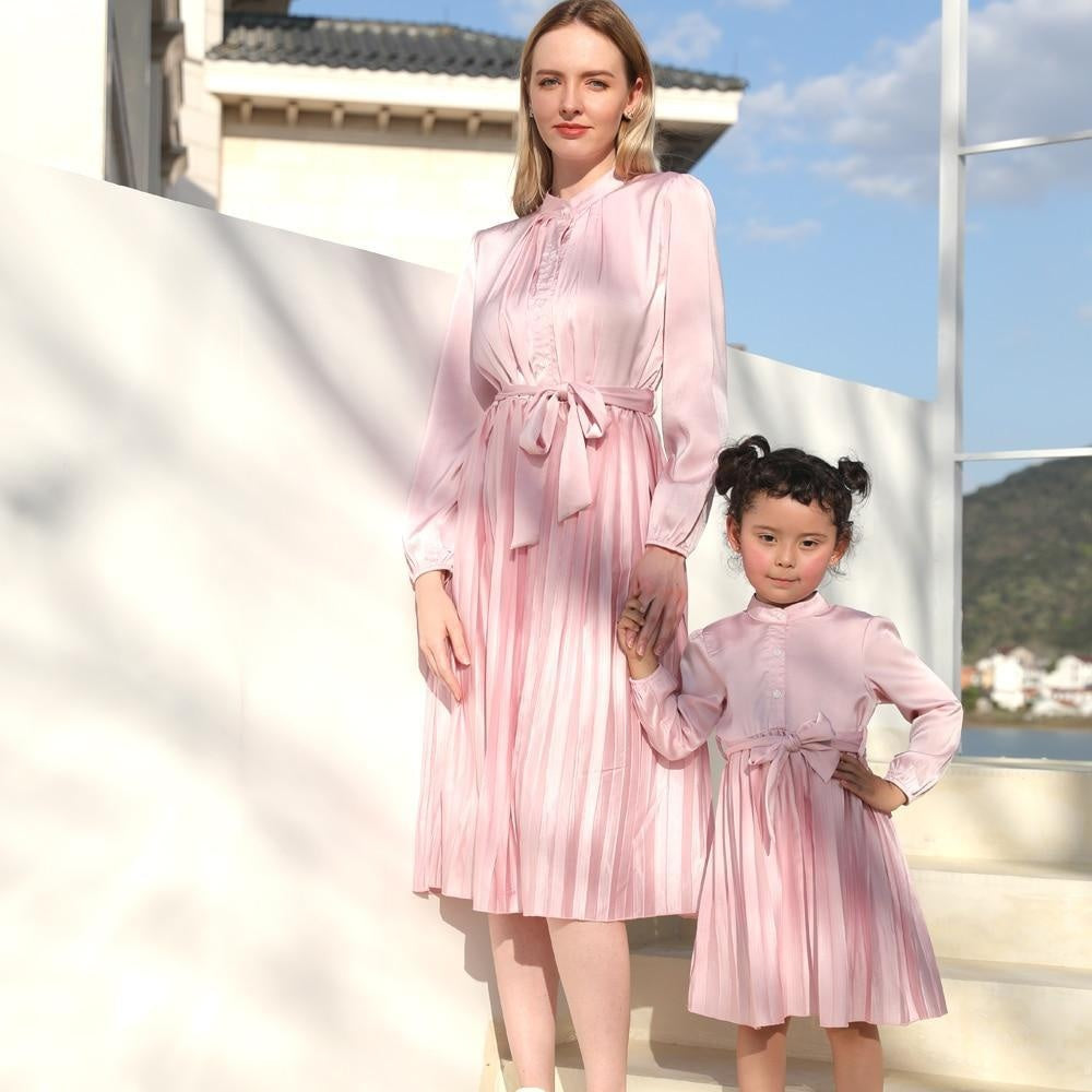 Spring Mother Daughter Dresses Fashion Family Macthing