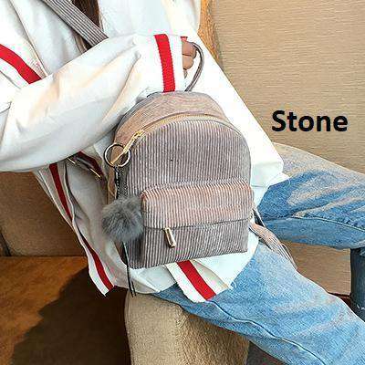 Life in Seoul Mini Backpack - MomyMall Stone