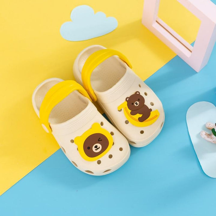 Toddler Kid Boys Girls Cute Beach Sandals Slippers Shoes - MomyMall Beige / 14（insole 13.5cm））