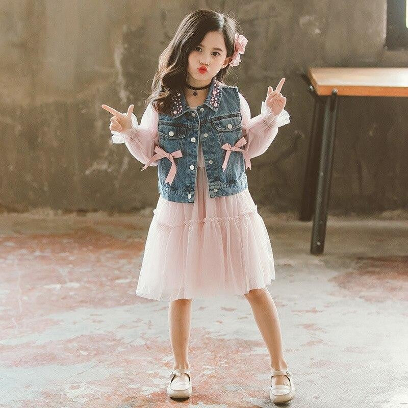 Girls Clothing Kids Dresses Casual Princess Teenagers For Girls 3-10 Years - MomyMall