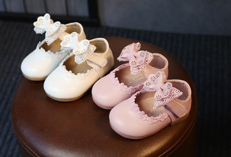 Baby Girl Bow Tie Toddlers with Soft Soles Shoes - MomyMall