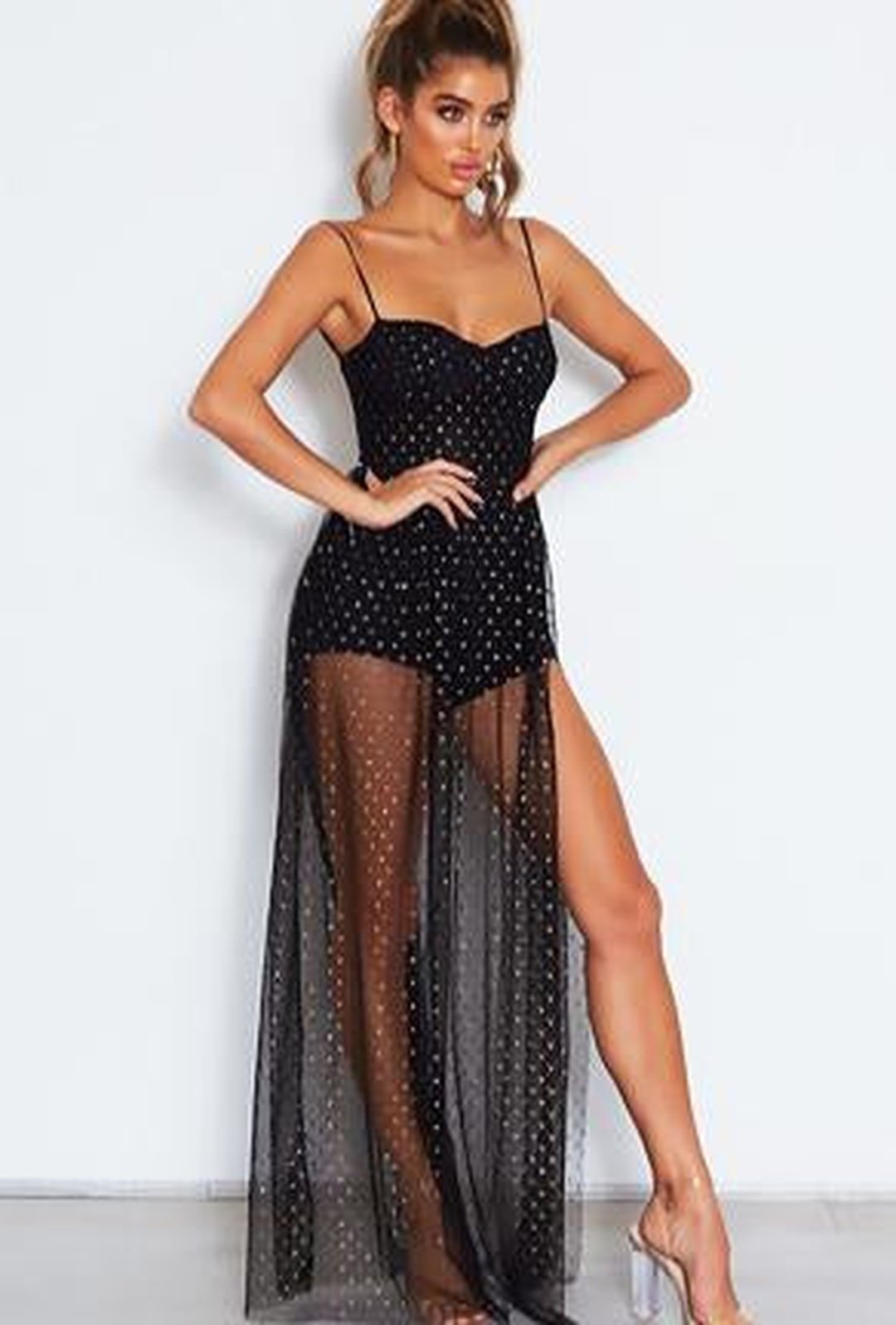 TENNY - ROBE TRANSPARENTE BRILLANTE