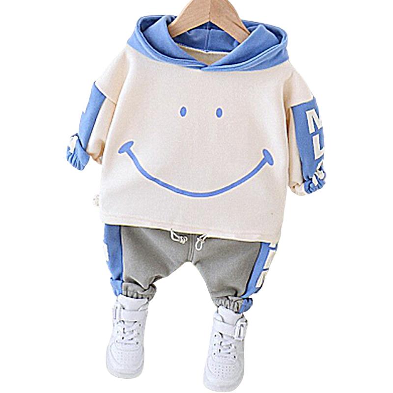 Toddler Boys Sets Plush Warm Tops+ Bottoms 2 Pcs - MomyMall