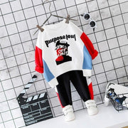 Boys Hooded Set Fashion Spring Autumn Casual Outfits 2 Pcs 1- 4 Years