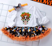 Toddler Baby Girl Rompers Tutu Party Costume Halloween Chirstmas with Headband - MomyMall