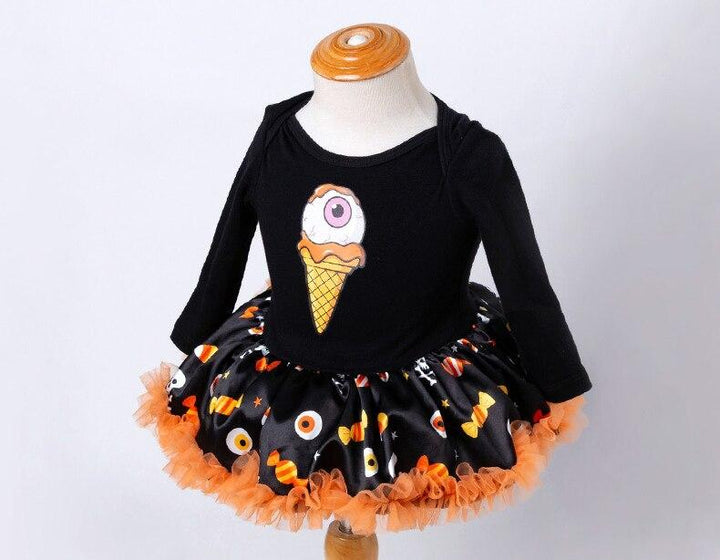 Toddler Baby Girl Rompers Tutu Party Costume Halloween Chirstmas with Headband - MomyMall