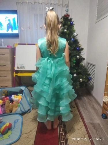 Girls Little Mermaid Dress Fluffy Floral Dress Birthday Party Graduation Prom Dresses - MomyMall