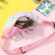 Kids Girl Unicorn Plush Bags Shoulder Animals Buckle Bag - MomyMall