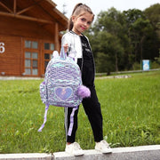 Kids Girls Unicorn Cute Sequins Backpack School Bags - MomyMall