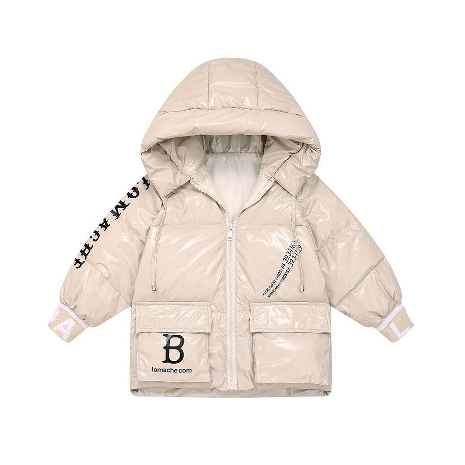 Winter New Big Pocket Down Jacket Boys Girls Thickened Down Jacket Coats