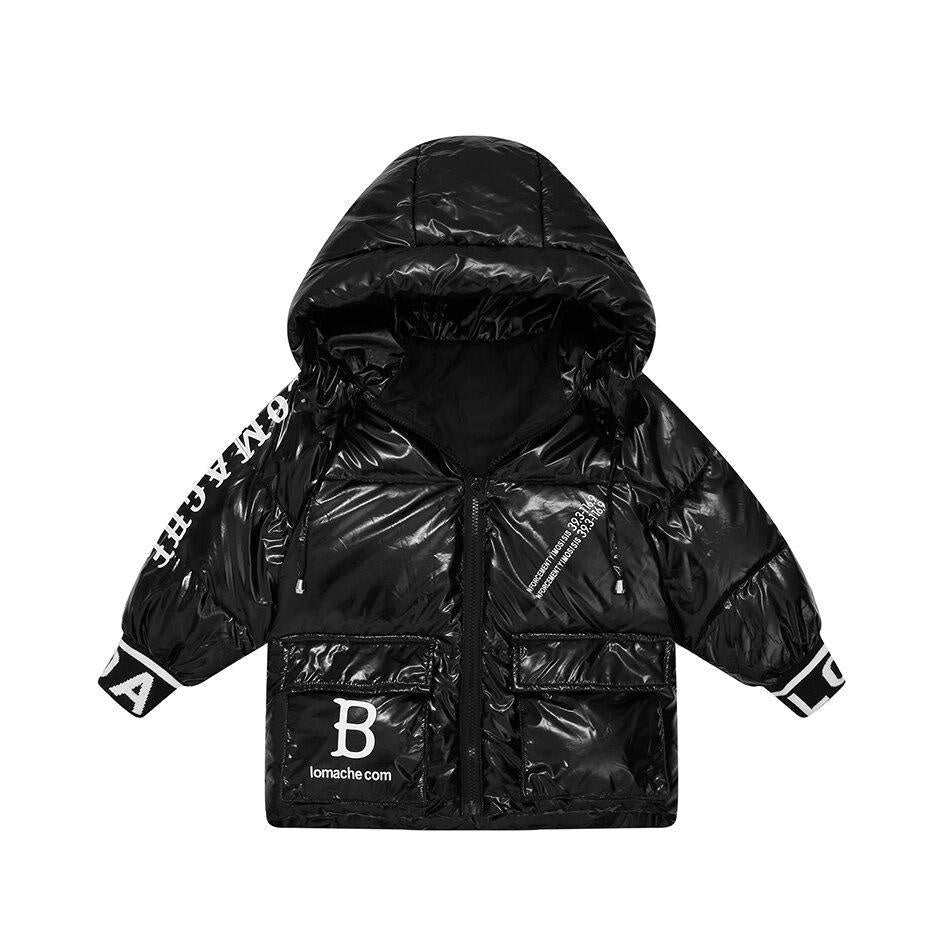 Winter New Big Pocket Down Jacket Boys Girls Thickened Down Jacket Coats