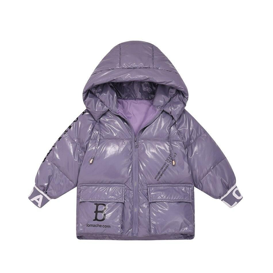 Winter New Big Pocket Down Jacket Boys Girls Thickened Down Jacket Coats