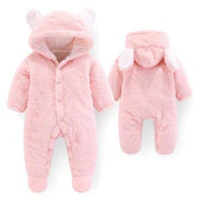 Baby Newborn Velvet Cotton Sleeping Bags Romper - MomyMall pink / 3M