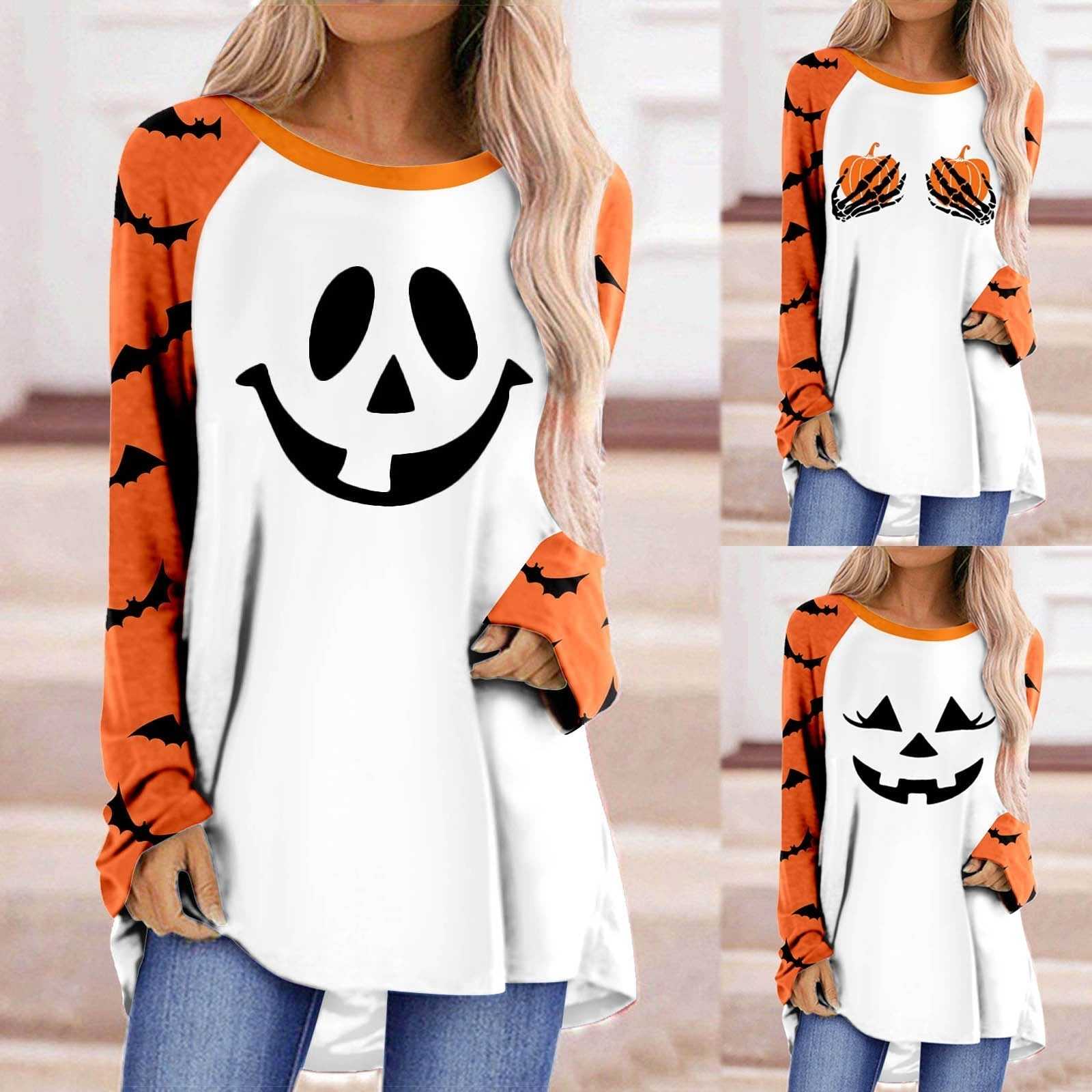 Casual Round Neck Shirt Long Sleeve T-shirt - MomyMall