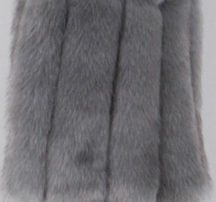 Multicolour Faux Fur Gilet Plus Size
