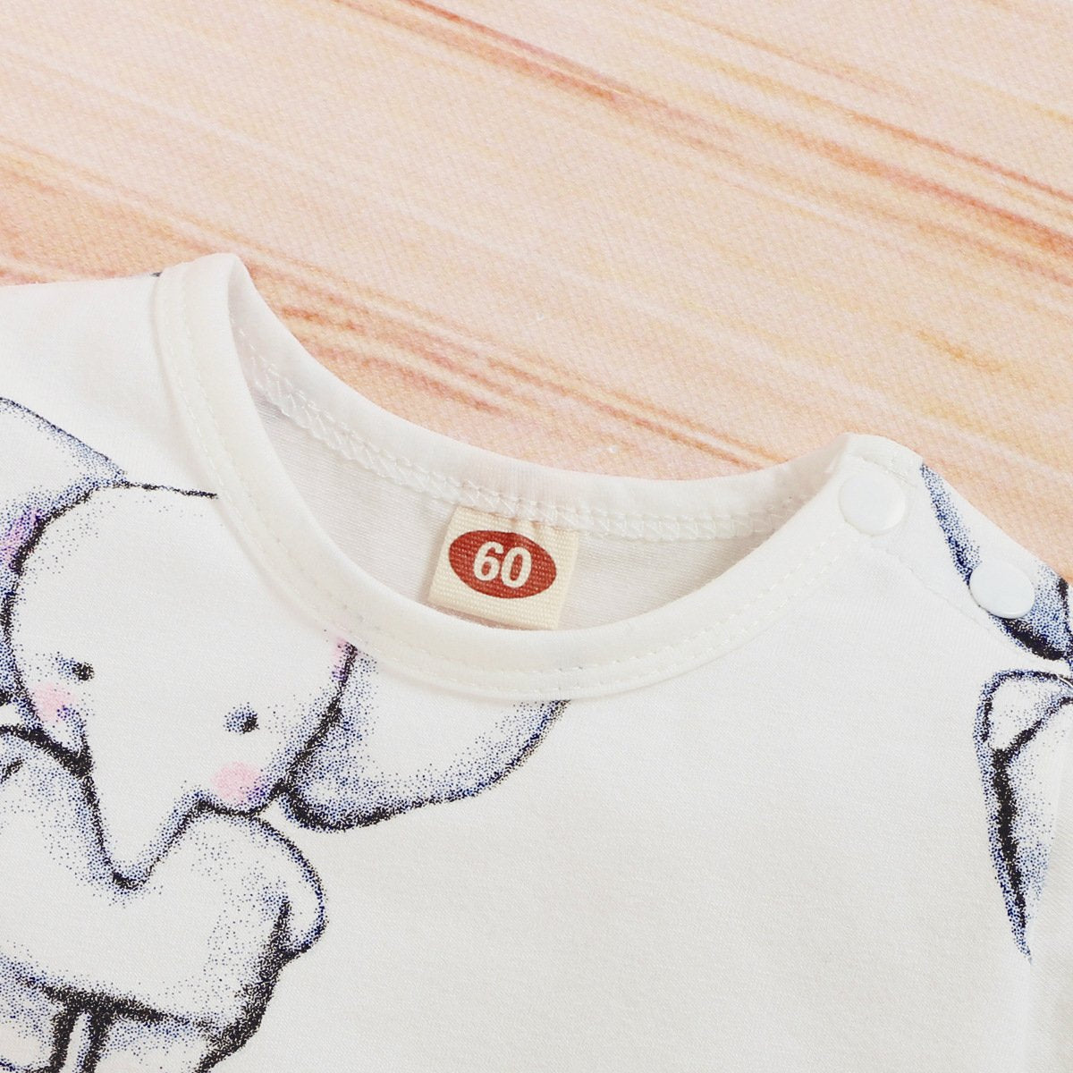 Cute Elephant Printed Baby Jumpsuit