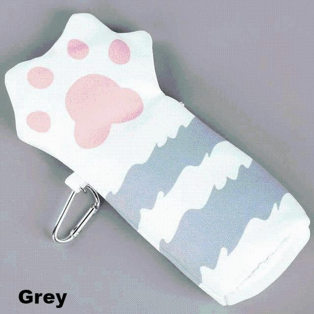 Cat Paw Pencil Case - MomyMall Grey