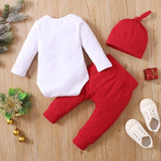 3PCS My 1st Christmas Printed Baby Set - MomyMall