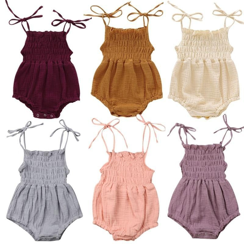 Althea Summer Thin Strap Romper - MomyMall