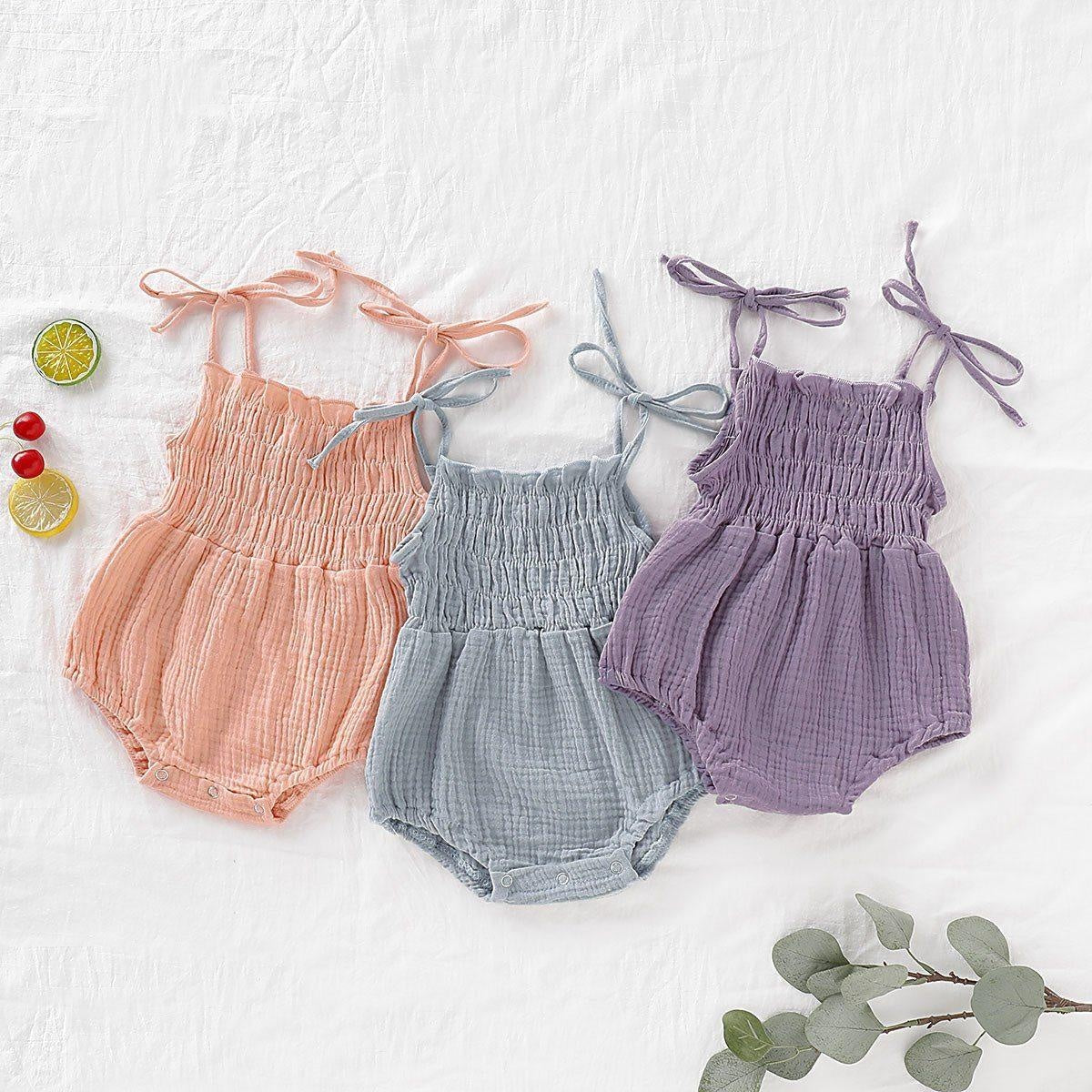 Althea Summer Thin Strap Romper - MomyMall