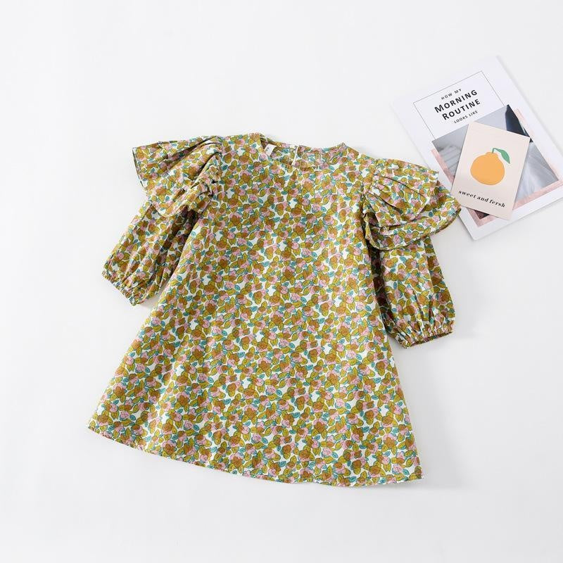 Amber Ruffle Floral Dress