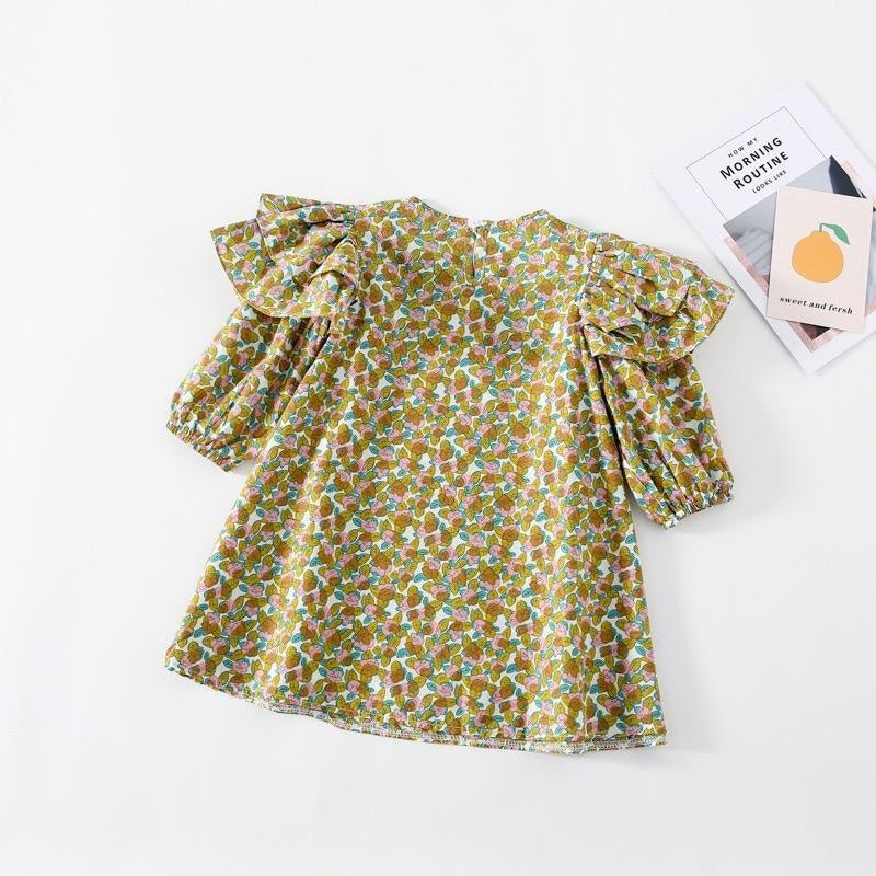 Amber Ruffle Floral Dress