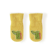 Animal Patch Plush Winter Baby Socks - MomyMall Yellow / 0-6 Months